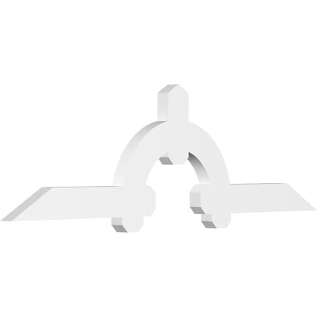 Ekena Millwork Ericson Architectural Grade PVC Gable Bracket, 60"W x 17 1/2"H x 2"D x 4"F, 7/12 Pitch GBP060X18X0204ERI00